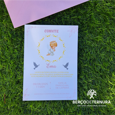 Convites batizado, comunhão...