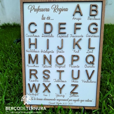 Quadro professora, educadora...