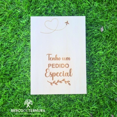 Convite madrinha / padrinho - Moldura livro