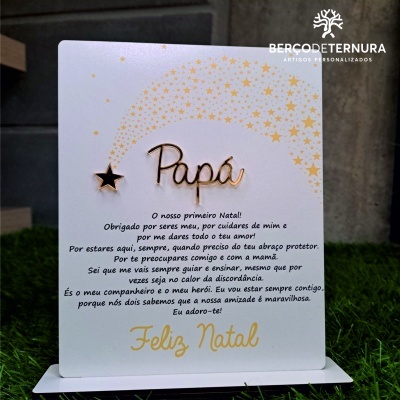 Moldura feliz natal papá