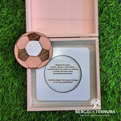 Convite para Padrinho de Batismo – Tema Futebol ⚽