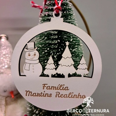 Bola de natal família