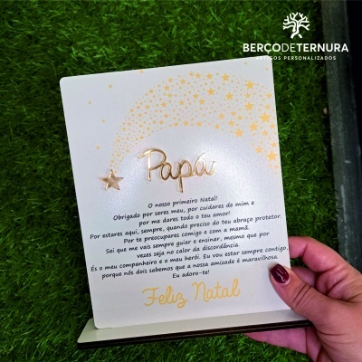 Moldura feliz natal papá