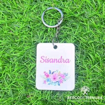 Porta-chaves com nome