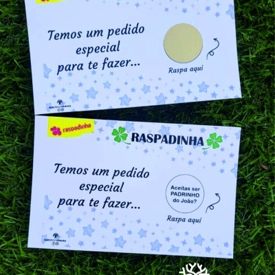 Raspadinhas pedido padrinhos