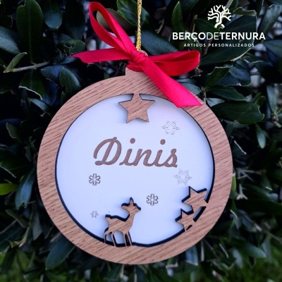 Bola de natal com nome