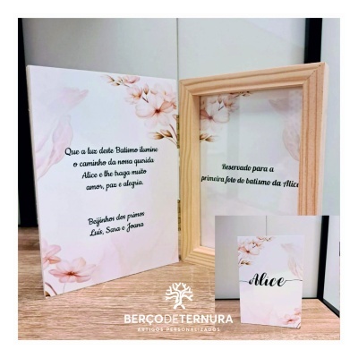 Moldura com mensagem personalizada