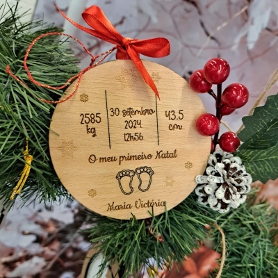 Bola de natal - o meu primeiro natal