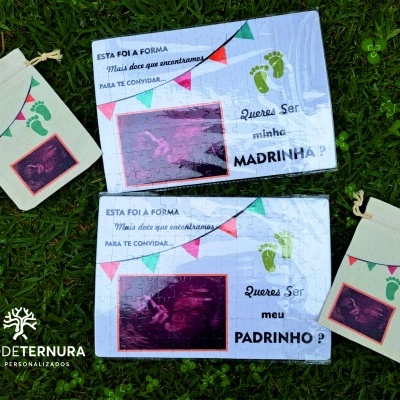 Puzzle sublimado A4 com saco