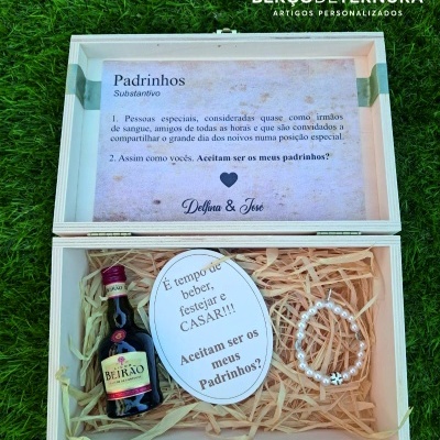 Convite padrinhos de casamento