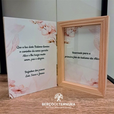 Moldura com mensagem personalizada