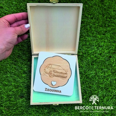 Convite madrinha / padrinho - Tema carro