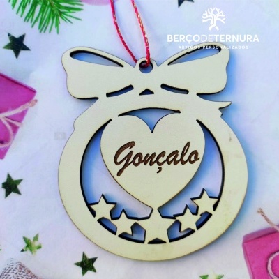 Bola de natal com nome