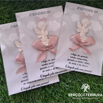 Lembrança anjo em gesso perfumado
