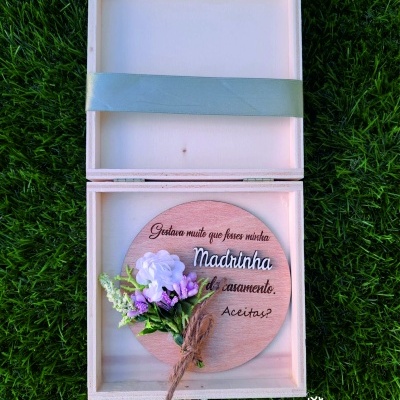 Convite madrinha de casamento