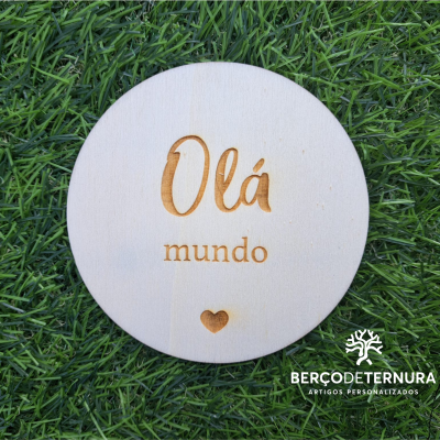 Plaquinha - Olá Mundo
