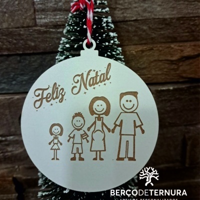 Bola de natal família