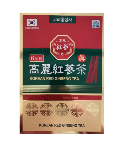 Korean Red Ginseng Tea - 100 carteiras