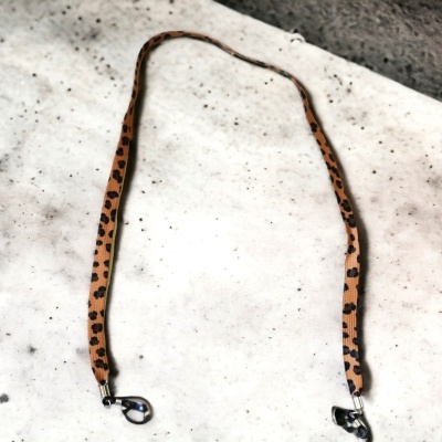 Corrente para óculos leopardo