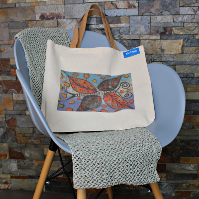 Saco Batik Borboleta