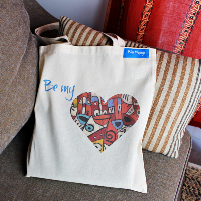 Saco Canvas Be My Heart