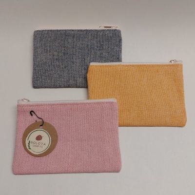 Porta moedas em linho alentejano