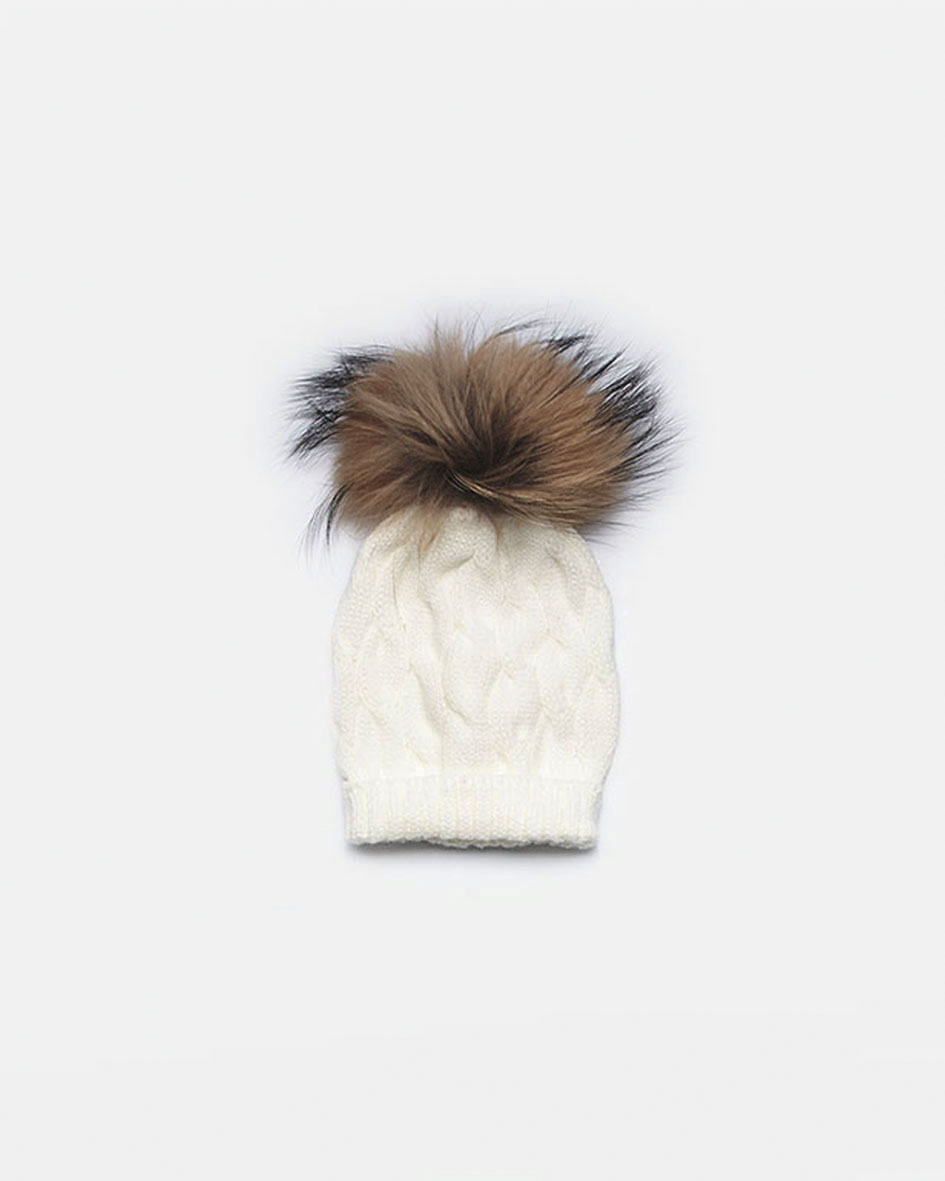 Gorro com Pompom Azul