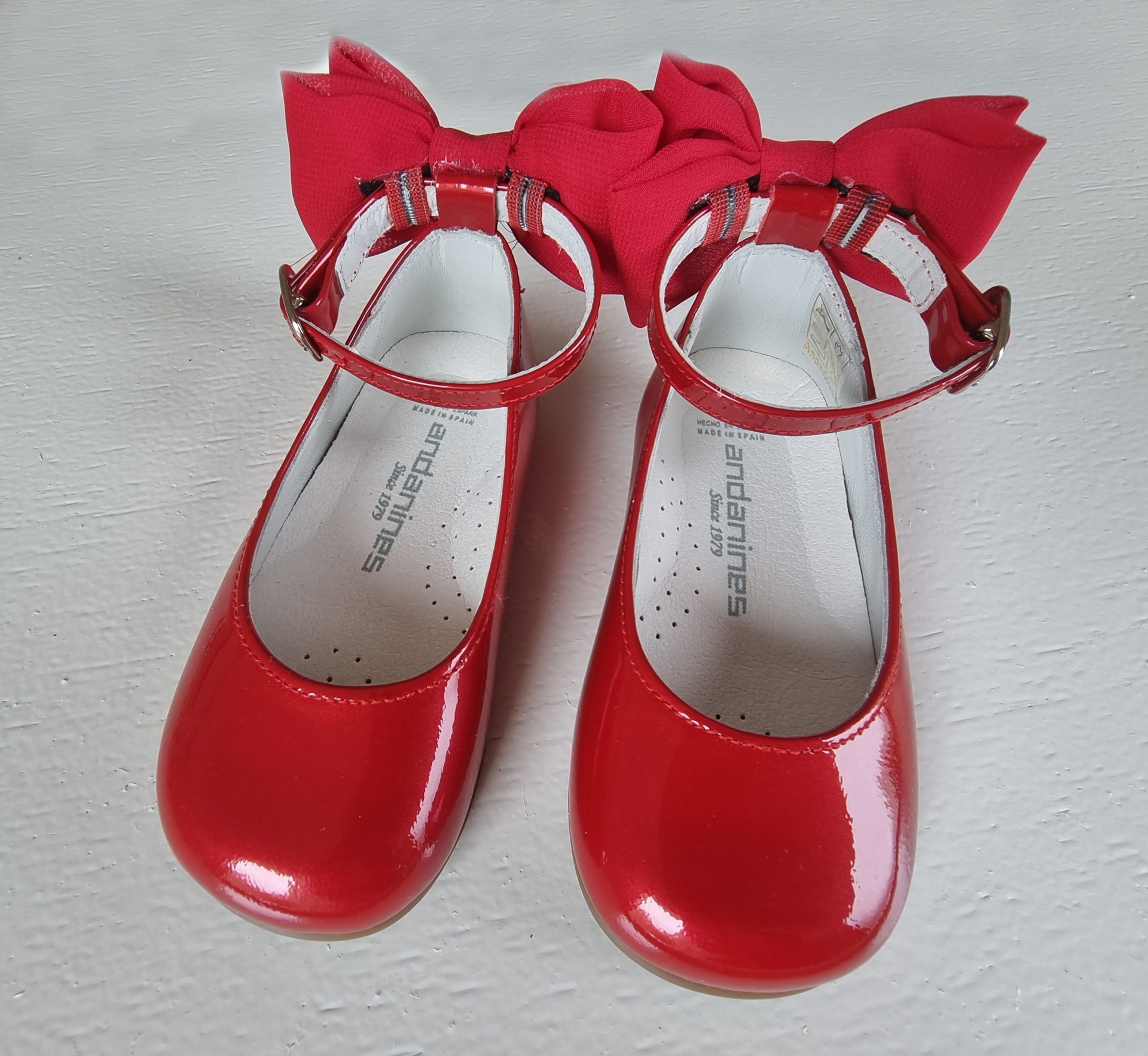 Sapato Andanines Vermelho com Laço