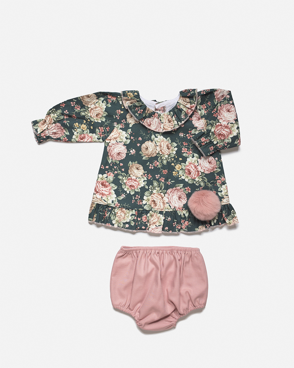 Conjunto bebé Flores