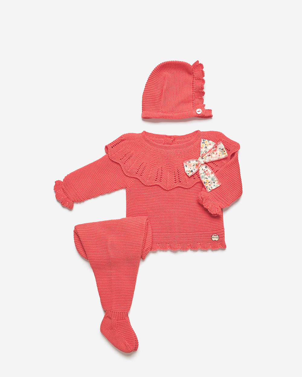 conjunto bebé coral