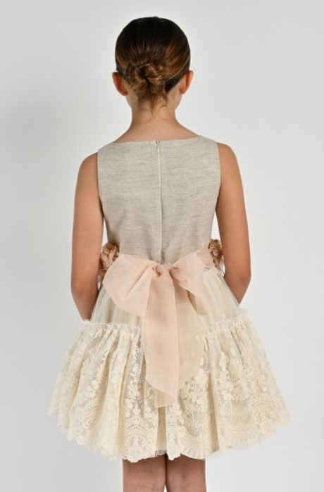 Vestido Barcarola Linho Areia