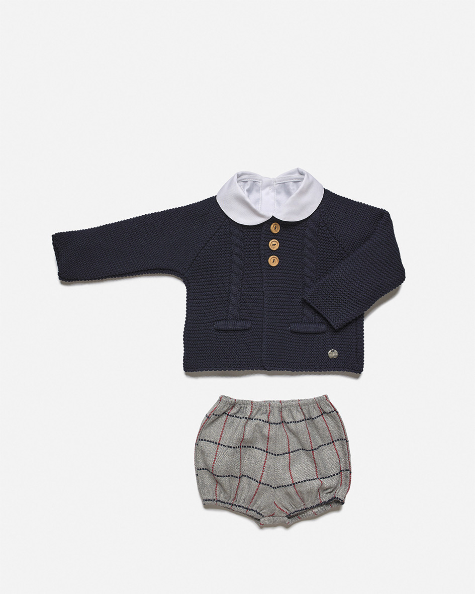 Conjunto Menino Azul marinho