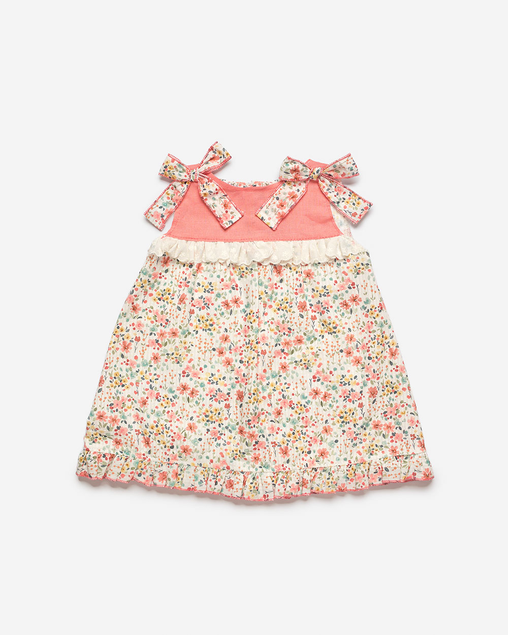 vestido bebe coral