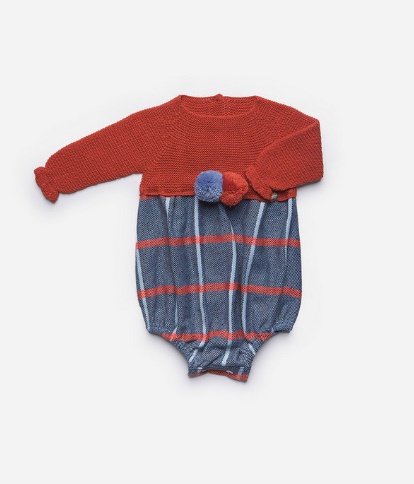 Juliana Macacão Bebé com Pompons