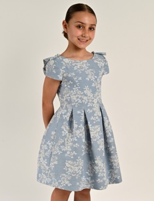 Vestido Barcarola azul curto