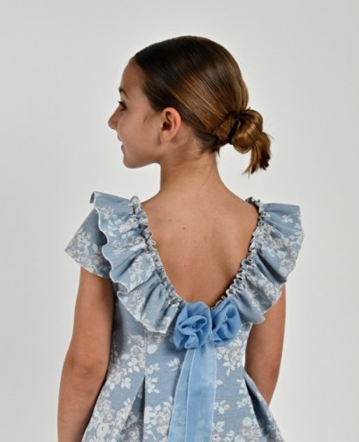 Vestido Barcarola azul curto