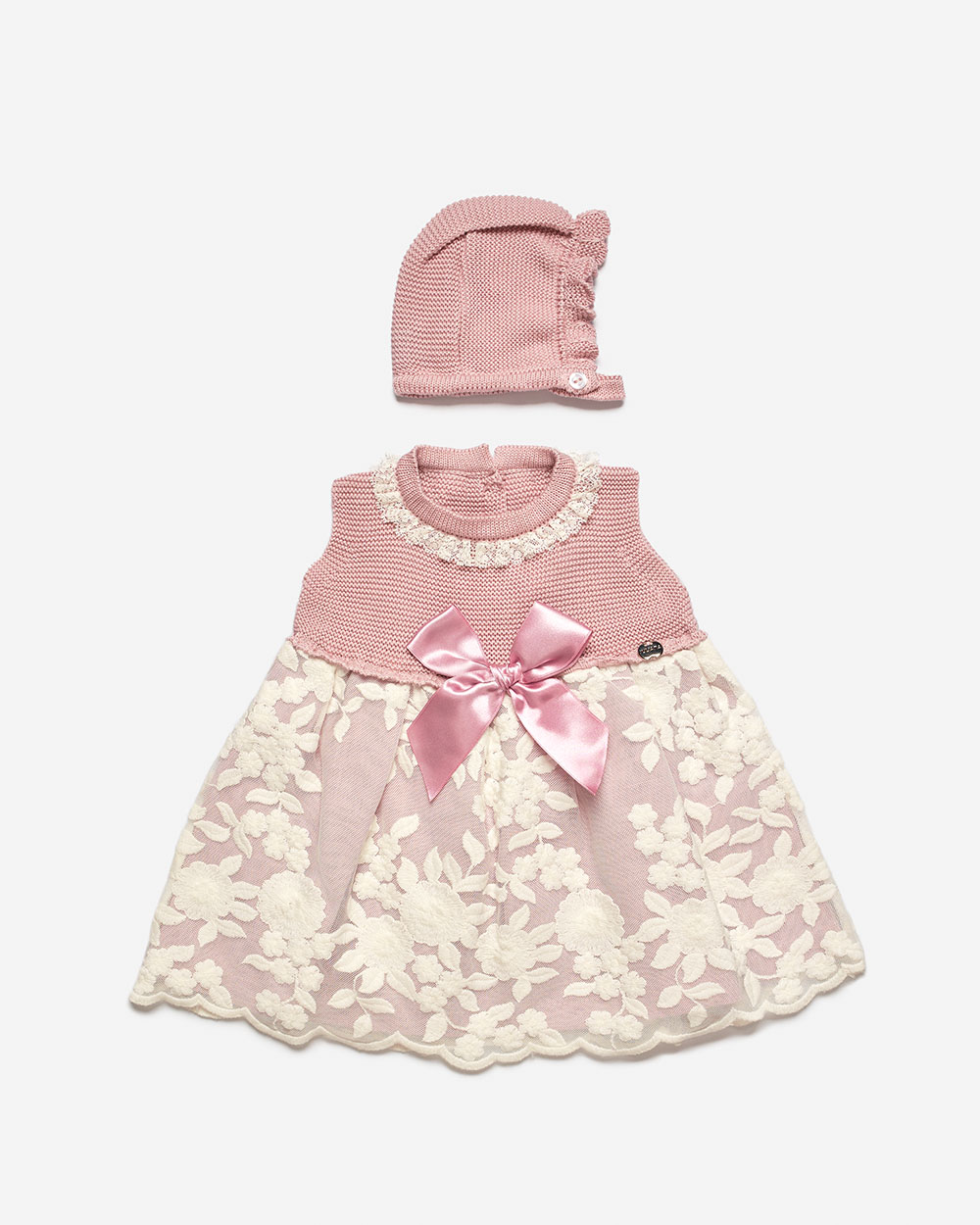 vestido bebe rosa