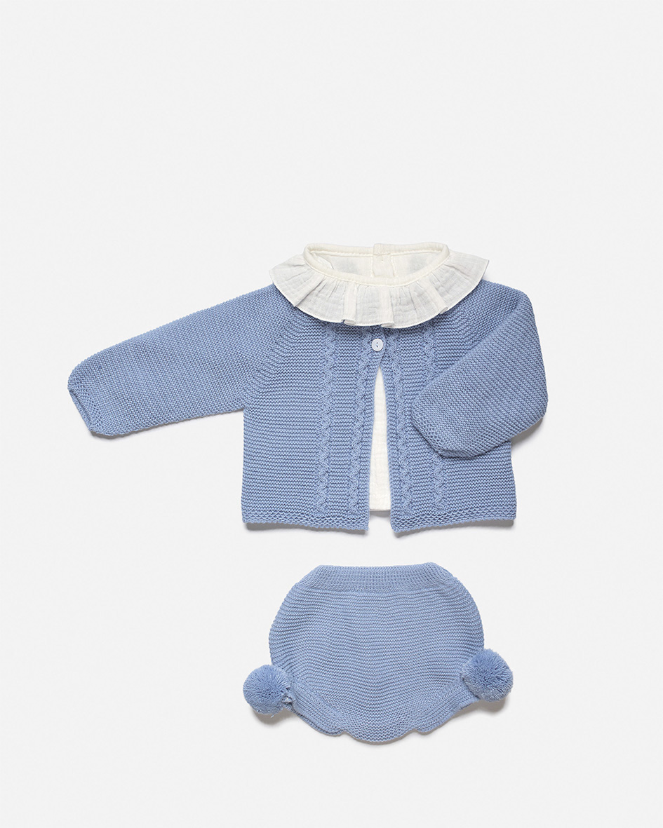 Conjunto Bebé com Pompons