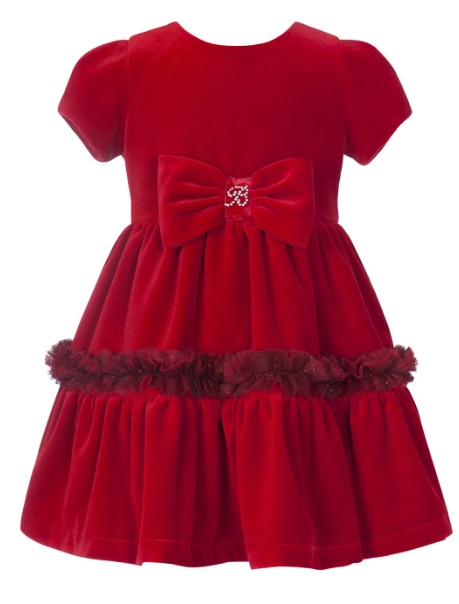 Balloon chic vestido vermelho com laço