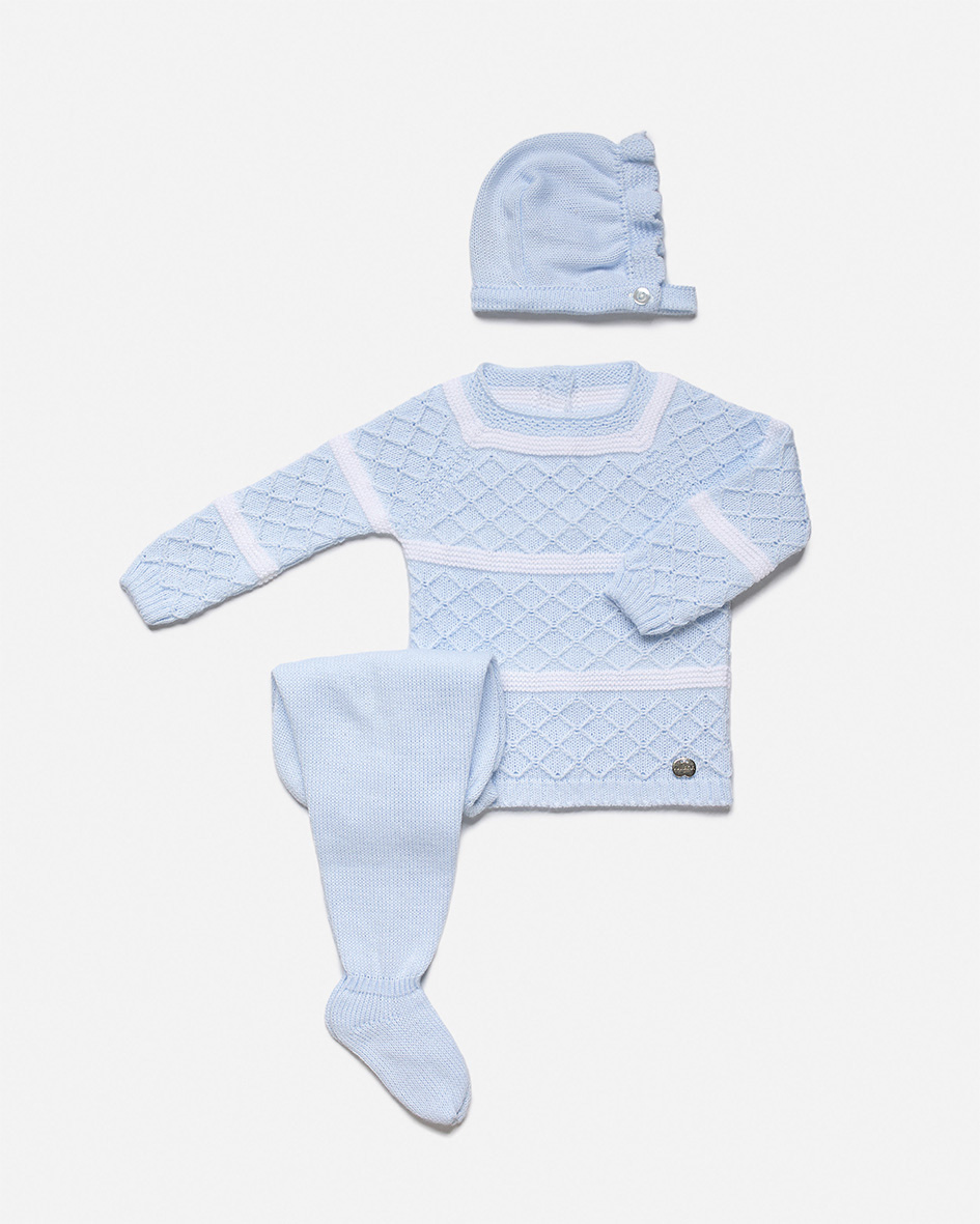 Conjunto bebé azul celeste
