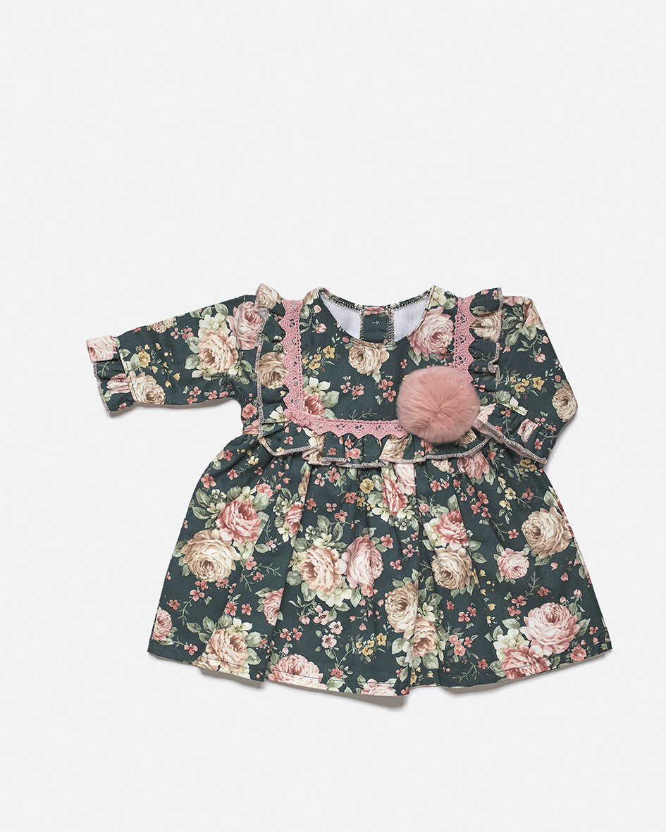 Vestido Bebé com Flores