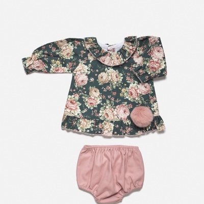 Conjunto bebé Flores