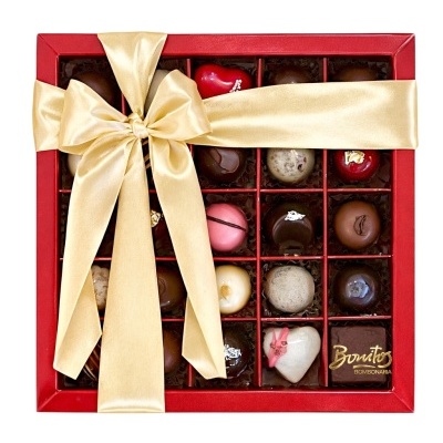 Caixa Vitrine 25 Bombons Sortidos