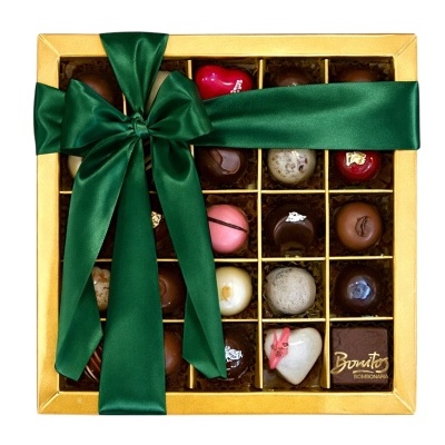 Caixa Vitrine 25 Bombons Sortidos