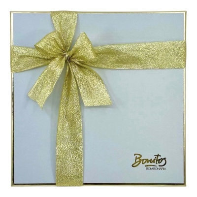 Caixa Azul/Ouro e Branca/Ouro