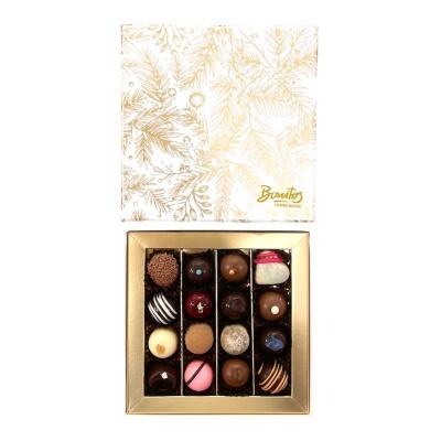 Caixa Natal Ouro Branca 16 Bombons Sortidos "Bonitos"