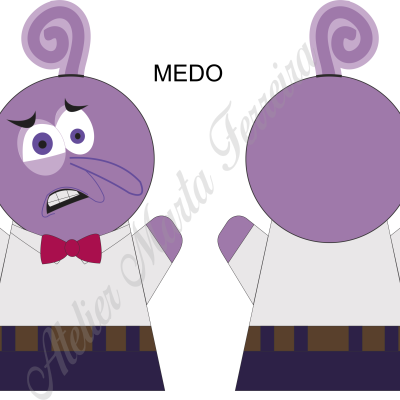 Estampa p/ Fantoche medo