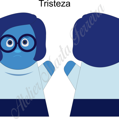 Estampa p/ Fantoche tristeza