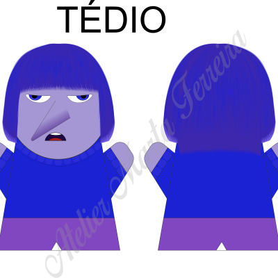 Estampa p/ Fantoche tédio