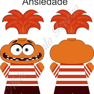 Estampa p/ Fantoche ansiedade